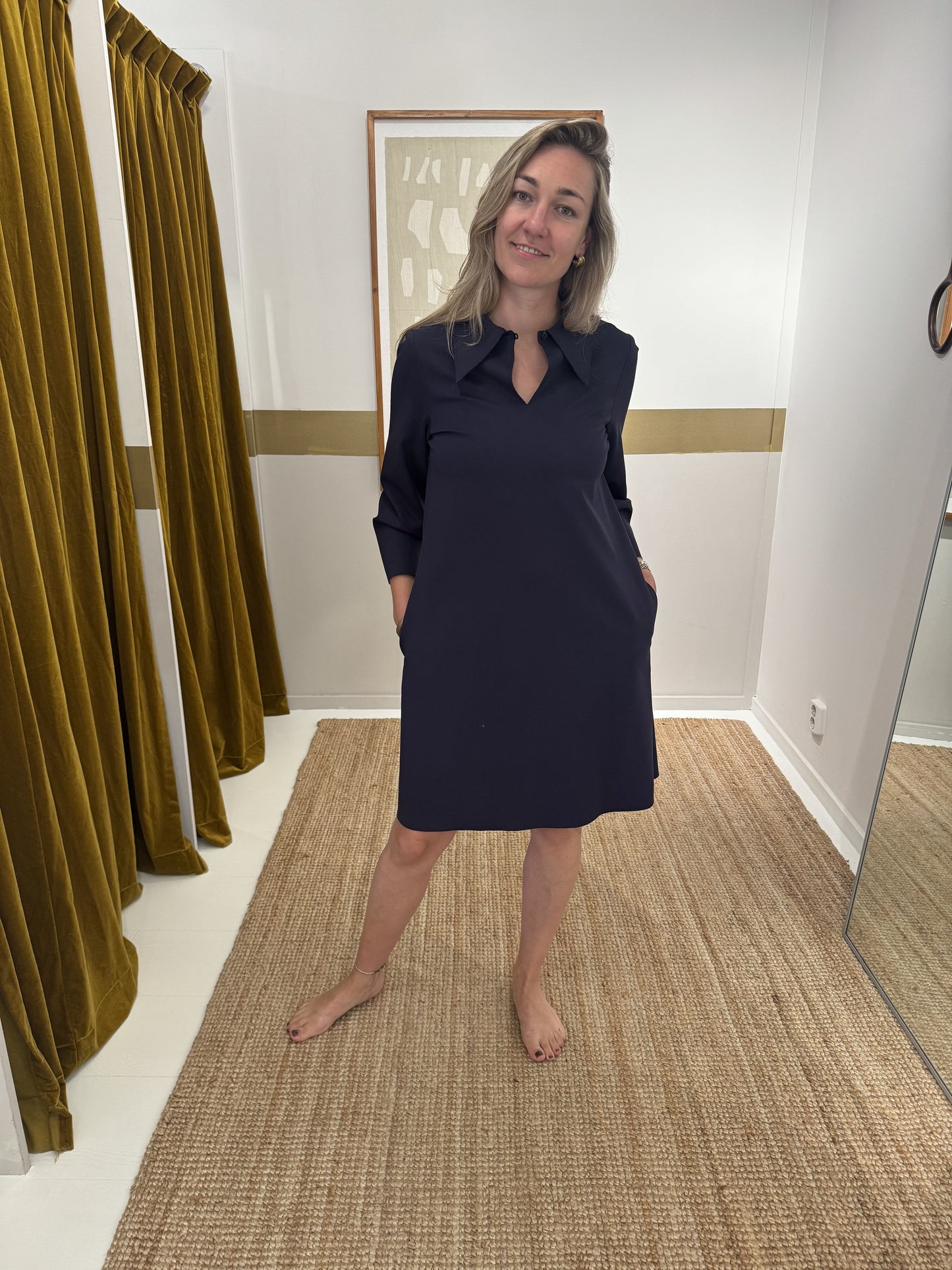 LA SALLE PUNTO COLLAR DRESS