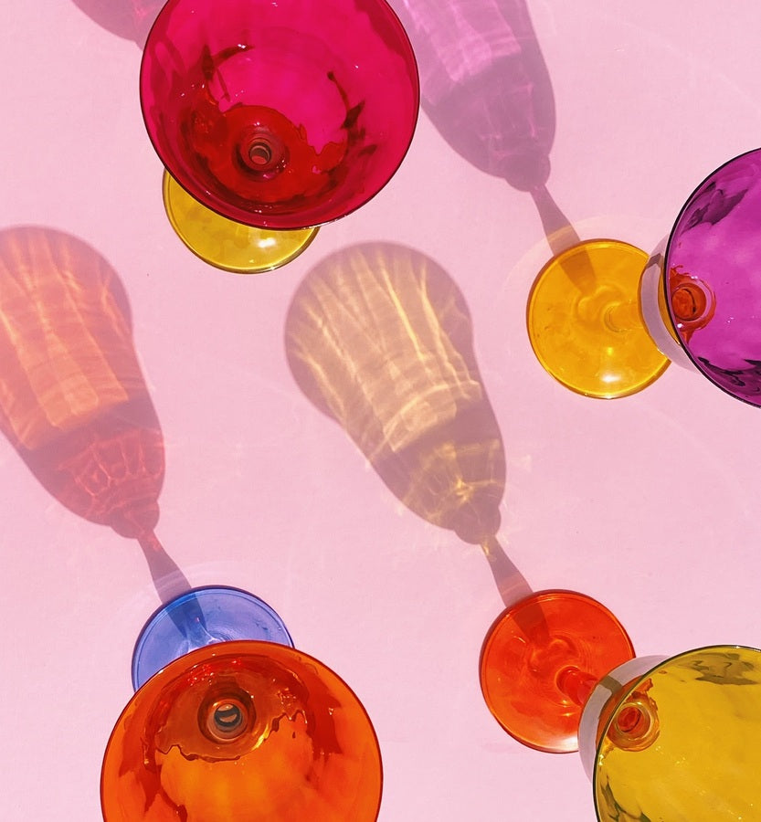 ANNA + NINA COLORFULL WINE GLASS