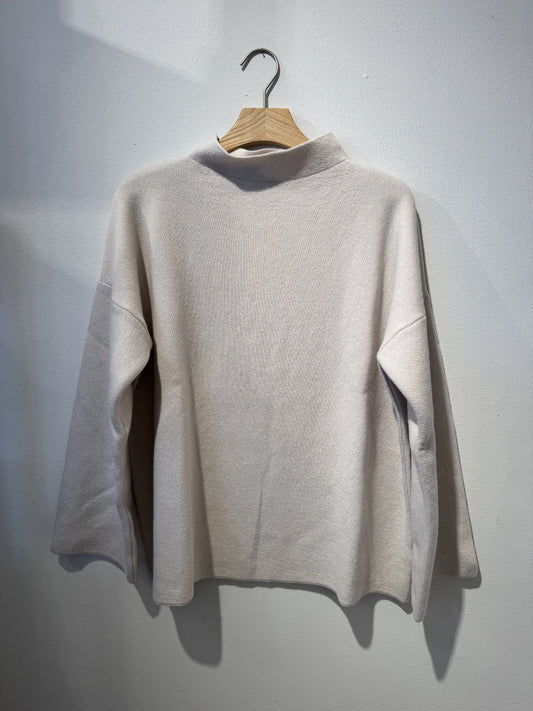 LA SALLE RAISED NECK SWEATER