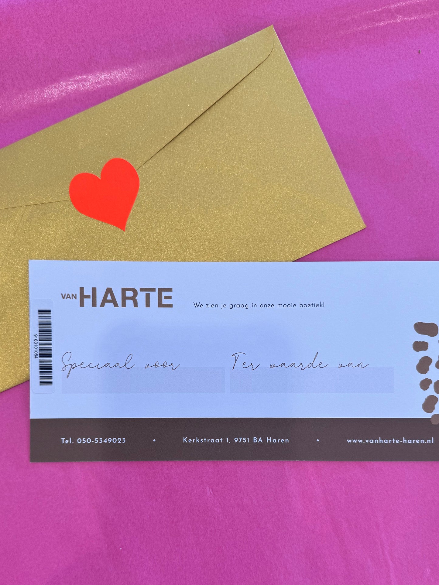 van Harte-cadeaubon