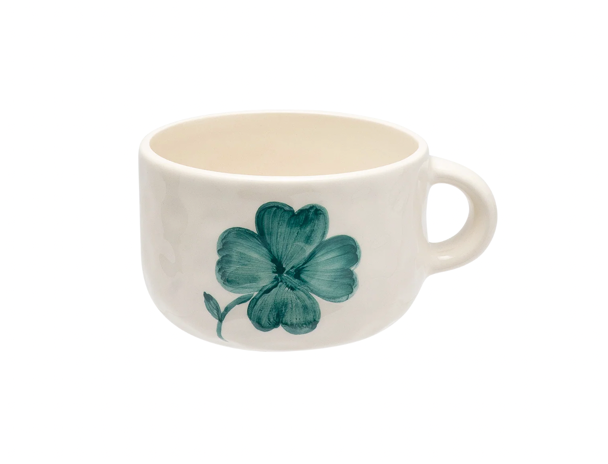 ANNA + NINA CAPPUCINO MUG CLOVER