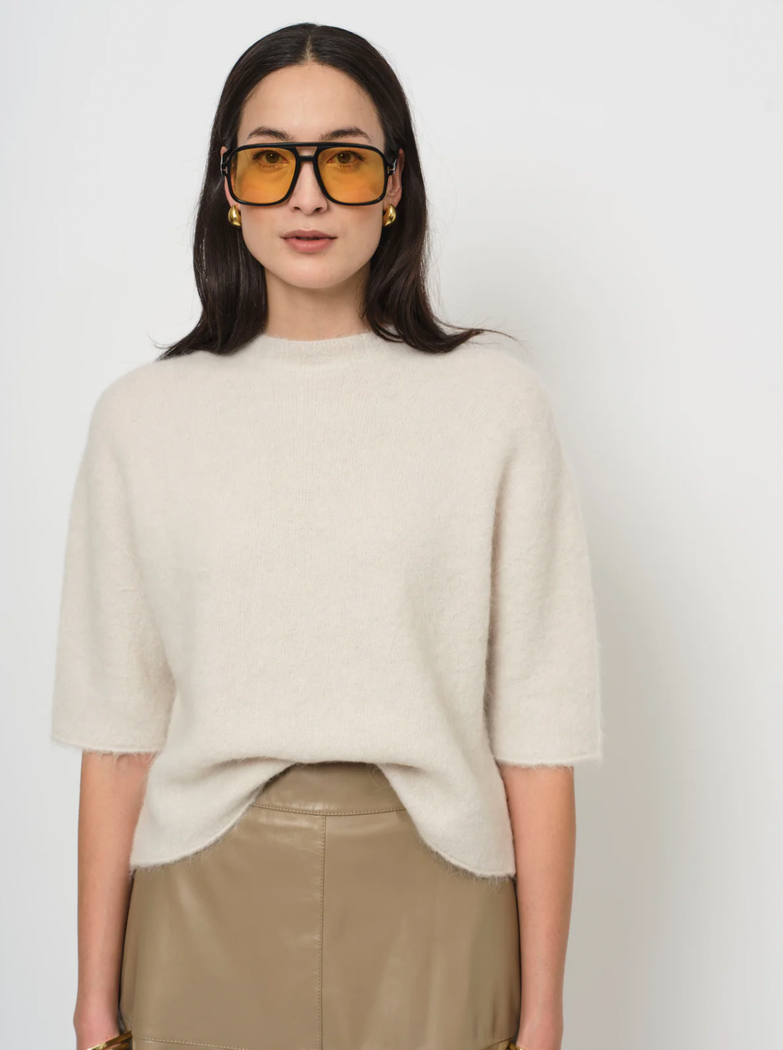 LA SALLE SHORT SLEEVE SWEATER