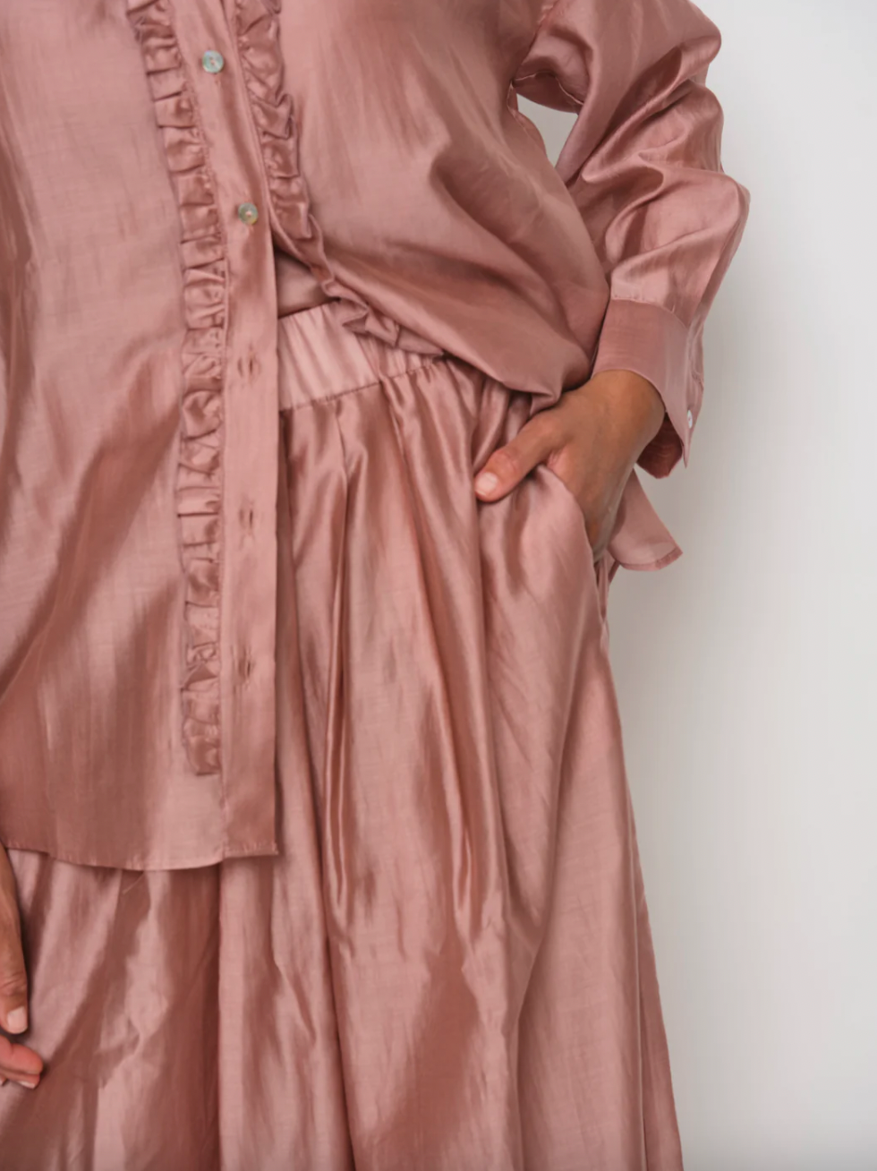 LA SALLE PLEATED SKIRT
